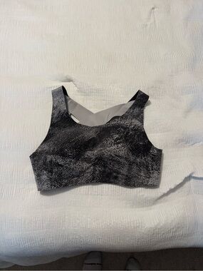 lululemon athletica Black and White Printed Sports Bra